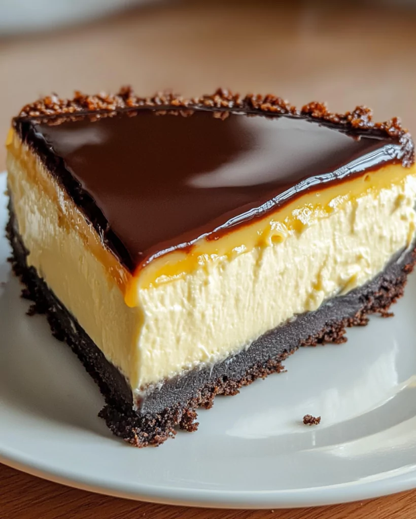 Boston Cream Pie Cheesecake