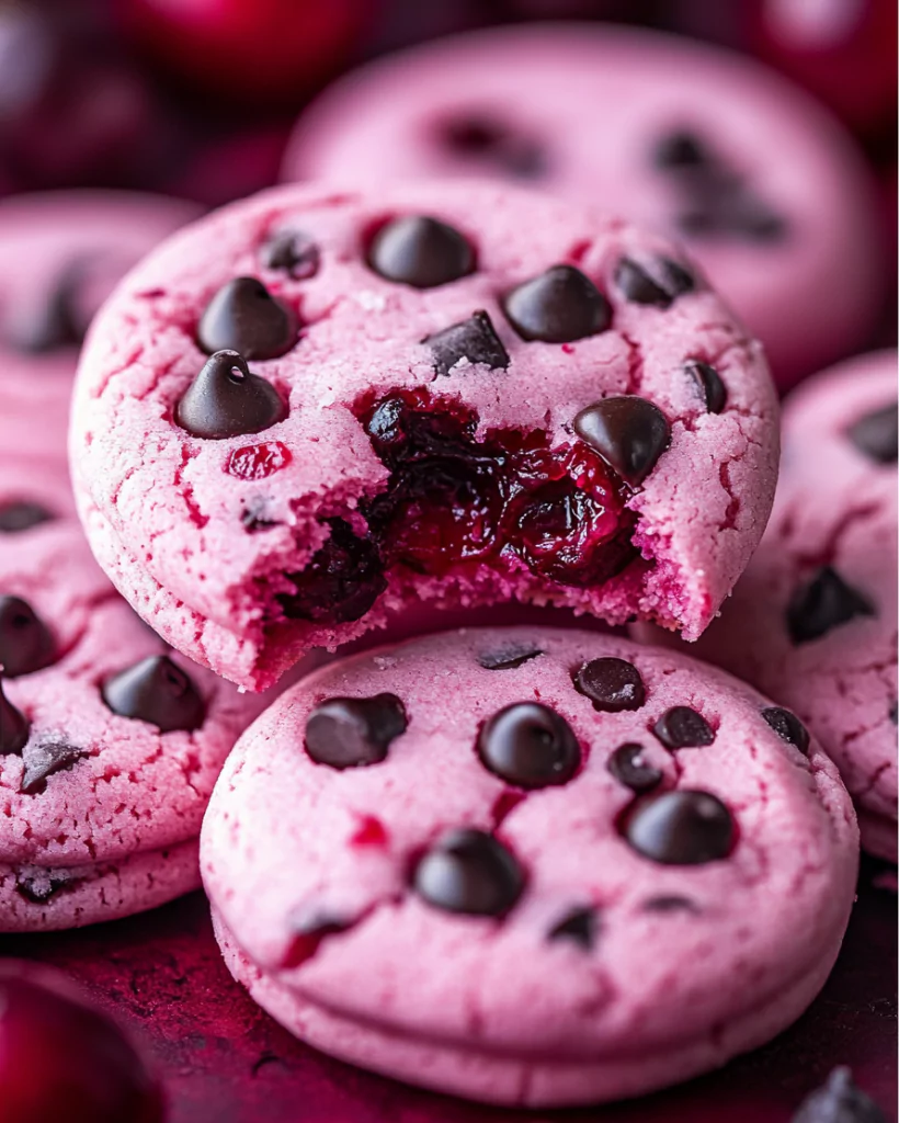 Maraschino Cherry Chocolate Chip Cookies