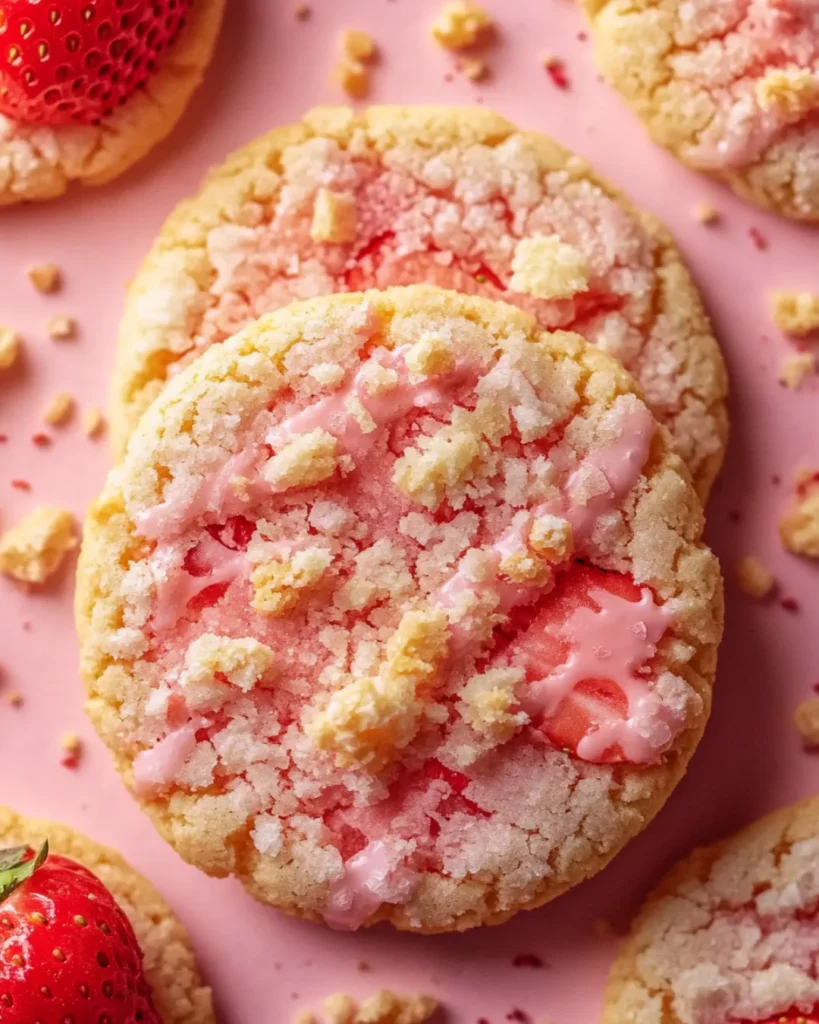 Strawberry Crunch Cookies