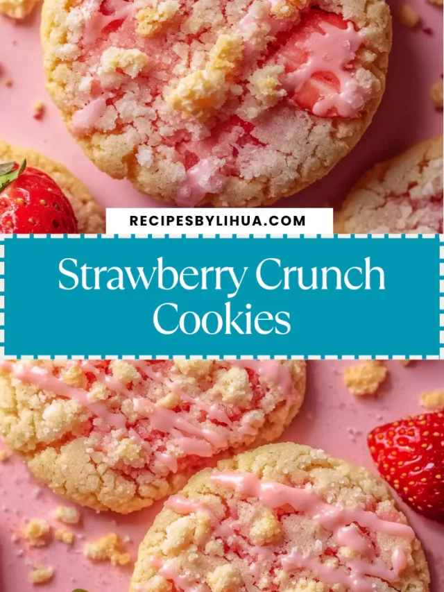 Strawberry Crunch Cookies